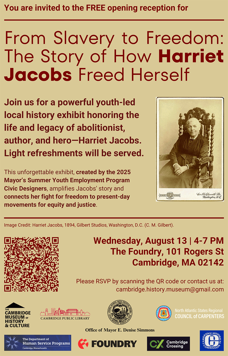 Opening reception of “From Slavery to Freedom: The Story of How Harriet Jacobs Freed Herself