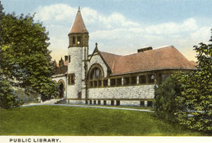 Public Library postcard