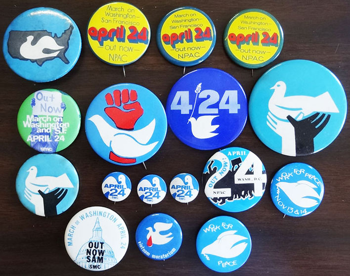 April 24, 1971 buttons