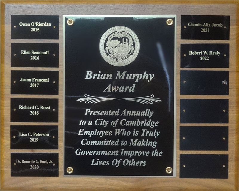 Brian Murphy Award Recipients