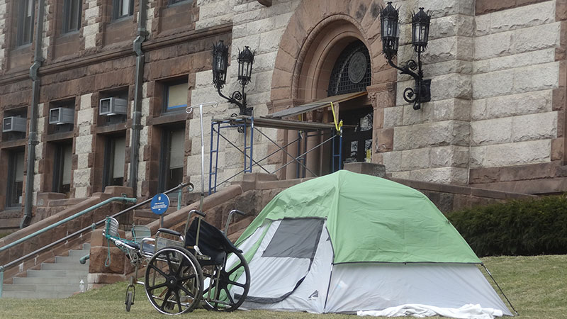 City Hall encampment - March 8, 2023