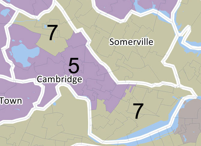 Proposed Cambridge Congressional Districts