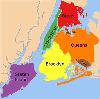 NYC boroughs