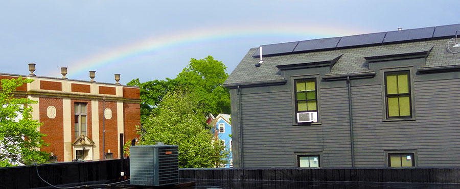 Rainbow over Peace House - May 28, 2022