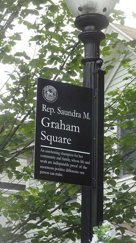 Saundra Graham Memorial Sign