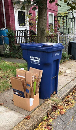 Recycling at curb